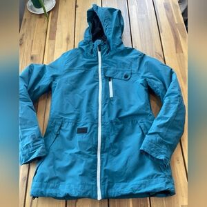 Pwdr Room Powder Womens Trilogy Series Teal‎ Hooded Winter Jacket Size Medium